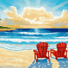 Beach Chairs Seaside Diamond Painting