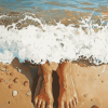 Beach Seascape Feet Diamond Painting