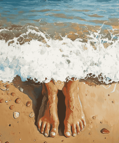 Beach Seascape Feet Diamond Painting