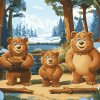 Bear Animation Diamond Painting