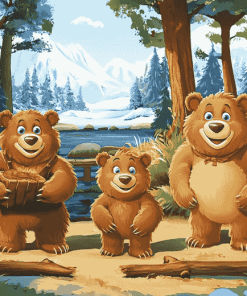 Bear Animation Diamond Painting