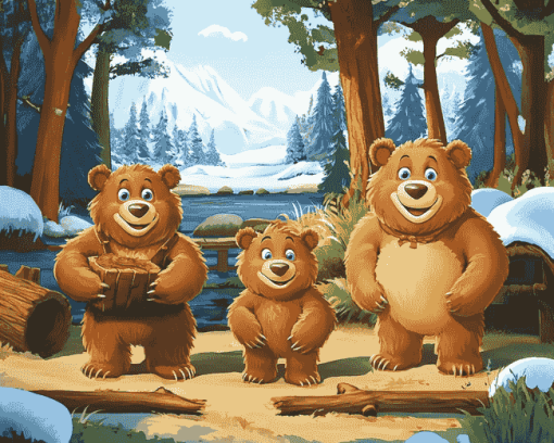 Bear Animation Diamond Painting