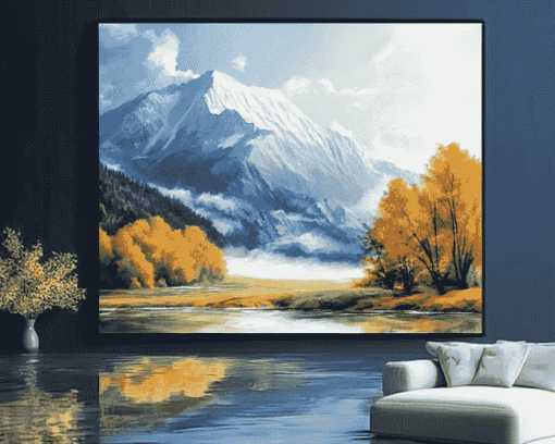 Beautiful Mountains and Lakes Diamond Painting