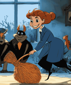 Bedknobs and Broomstick Characters Diamond Painting