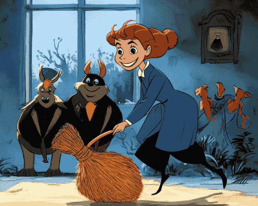 Bedknobs and Broomstick Characters Diamond Painting