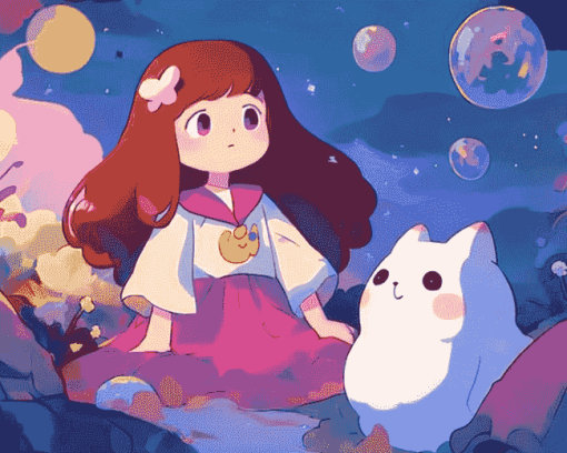 Bee And Puppycat Anime Diamond Painting