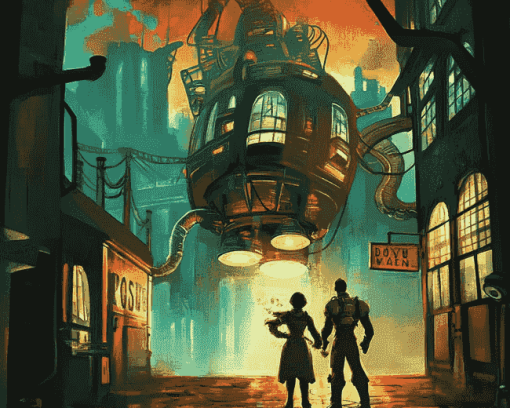 Bioshock Animation Robots Diamond Painting