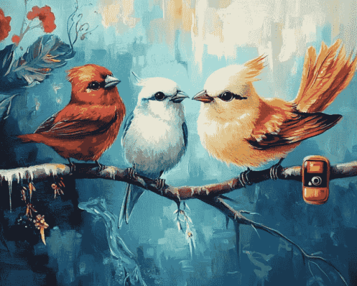 Birds Of The City Diamond Painting