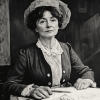 Black And White Emmeline Pankhurst Diamond Painting