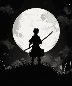 Black Clover Yami Moonlit Silhouette Diamond Painting