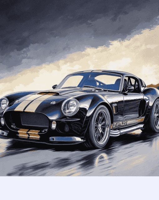 Black Ford Shelby Cobra Car Diamond Painting