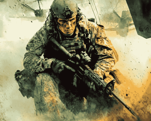 Black Hawk Down Film Characters Diamond Painting