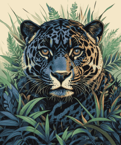 Black Panther Jaguar Diamond Painting