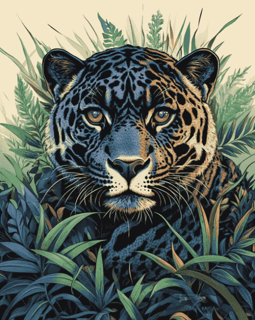 Black Panther Jaguar Diamond Painting