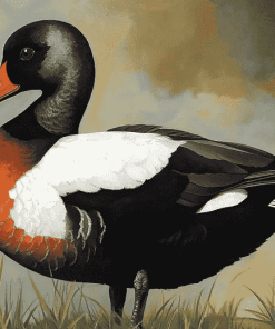 Black Paradise Shelduck Art Diamond Painting