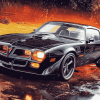 Black Pontiac Firebird Diamond Painting