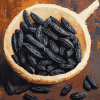 Black Tonka Beans Food Diamond Painting