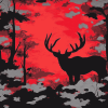 Black and Red Camo Masterpiece Diamond Painting