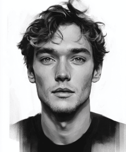 Black and White Toby Regbo Diamond Painting