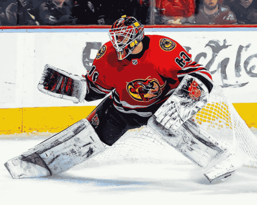 Blackhawks Hockey Goalie Diamond Painting