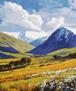 Blencathra Mountain Landscapes Diamond Painting