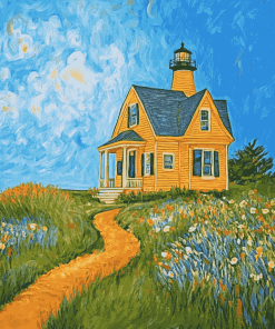 Block Island Southeast Lighthouse Diamond Painting