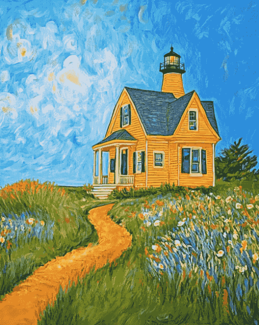 Block Island Southeast Lighthouse Diamond Painting