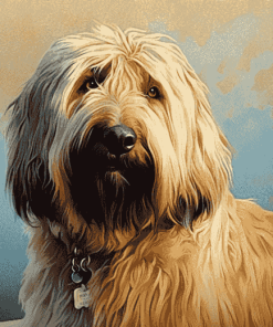 Blond Briard Puppies Diamond Painting