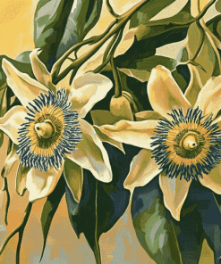 Blossoming Passionflower Diamond Painting