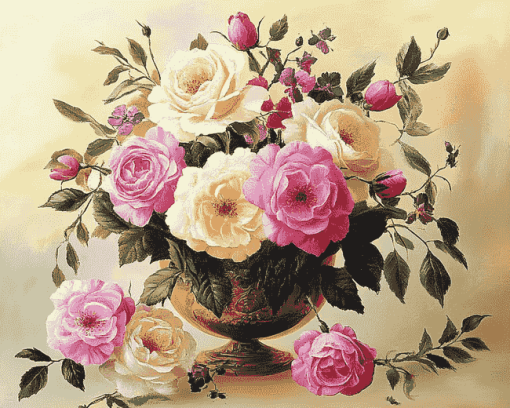 Blossoming Roses Diamond Painting