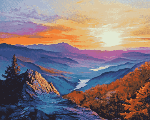 Blowing Rock Lakes Diamond Painting