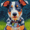 Blue Cattle Dog Puppy Diamond Painting