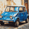 Blue Citroen Ami 8 Diamond Painting