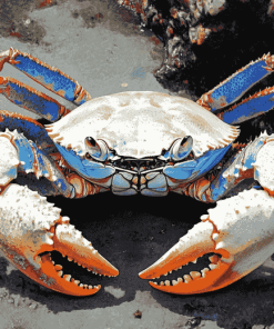 Blue Crab Animal Diamond Painting