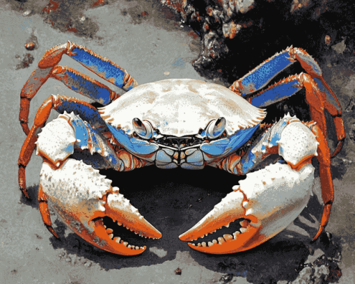 Blue Crab Animal Diamond Painting