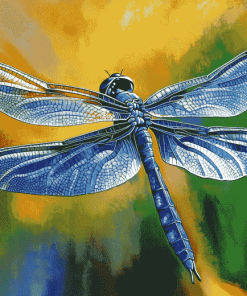 Blue Dragonfly Insect Diamond Painting