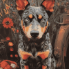 Blue Healer Puppy Diamond Painting