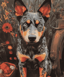 Blue Healer Puppy Diamond Painting