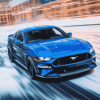 Blue Mustang Car Enthusiast Diamond Painting