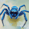 Blue Spider Insect Diamond Painting