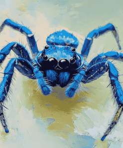 Blue Spider Insect Diamond Painting