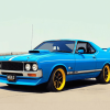 Blue Xb Gt Falcon Vehicles Diamond Painting