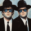 Blues Brothers Movie Characters Diamond Painting