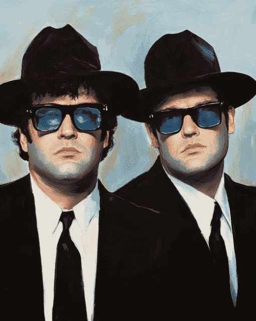 Blues Brothers Movie Characters Diamond Painting