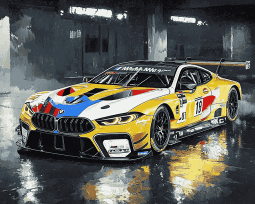 Bmw M8 Gte Engines Diamond Painting