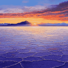 Bolivia Uyuni Salt Sunset Diamond Painting