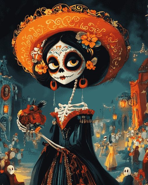 Book of Life Animation Theme Diamond Painting