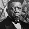 Booker Washington Monochrome Diamond Painting