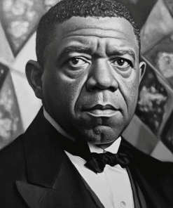 Booker Washington Monochrome Diamond Painting