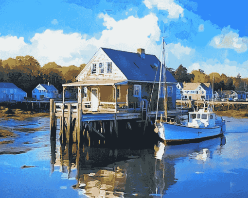 Boothbay Coastal Landscape Diamond Painting